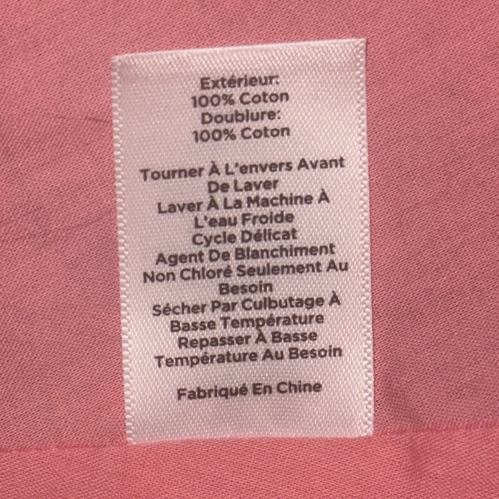 Talbots Pink Floral 100% Cotton Shirt Dress SZ 4 - Picture 9 of 9